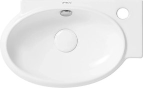 Uptrend mosdókagyló aszimmetrikus fali 42,5x26,5 fehér TR4522B Coral P