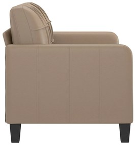 2 személyes cappuccino színű műbőr kanapé 120 cm