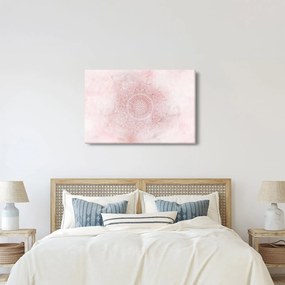 Kép - Rózsaszín mandala (90x60 cm)