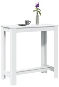 fehér szerelt fa bárasztal 102 x 50 x 103,5 cm
