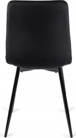 szett étkezőasztal HARRY 102-142 cm craft tölgy/fekete és 4 szék PERU fekete