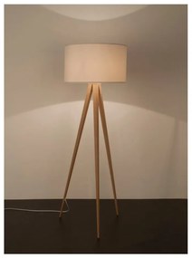 Tripod Wood fehér állólámpa, ø 50 cm - Zuiver