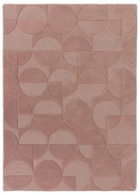 Gigi rózsaszín gyapjú szőnyeg, 200 x 290 cm - Flair Rugs