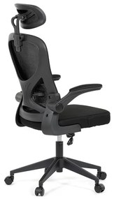 Irodai forgószék hintamechanikával, fekete kárpittal. KA-K2021 BK