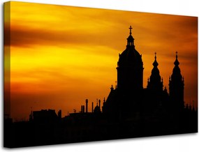 Vászonkép Építészet Naplemente 80X50