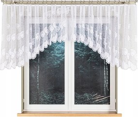 Jacquard készfüggöny, alul kivágással 400x100 cm Nora