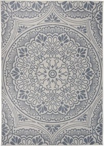 vidaXL kék mintás lapos szövésű kültéri szőnyeg 120 x 170 cm