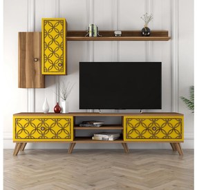 Nappali fal Classy S (dió + sárga). 1088343