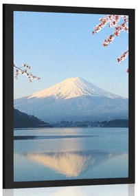 Poszter kilátás a tóról Fujira