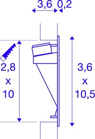 SLV NOTAPO 1002979 Beépíthető lépcsőházi lámpa 1xLED 3000K 6LM IP20