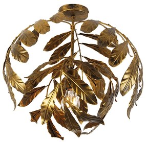 Vintage mennyezeti lámpa antik arany 45 cm - Hársfa