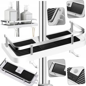 Fürdőszobai Zuhanypolc Függesztett Zuhanyrúdhoz