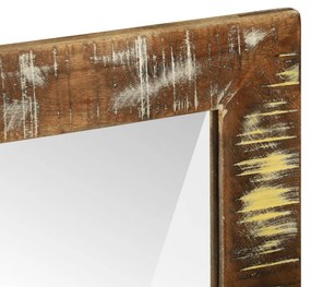 Fürdőszoba Tükör 50x22x70 cm Tömör Fa Újrahasznosított