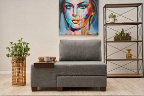 Egyzemélyes kanapéágy- Perenna Linen Balos - Szürke