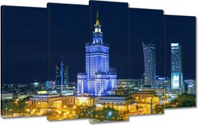 Festmények 100x60 Varsó éjszaka Palota