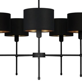 MADELA rúdon szerelt csillár 5xE14/40W/230V fekete