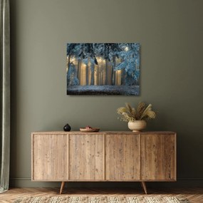 A havas erdő képe (üvegen) (70x50 cm)