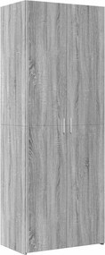 vidaXL szürke sonoma színű szerelt fa magasszekrény 70 x 42,5 x 185 cm