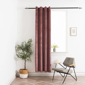Sötétítő függöny ELVIO VELVET 140x250 cm, óarany rózsaszín Felfüggesztés: Fém gyűrűk