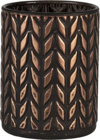 Mayhew barna üveg gyertyatartó M 8x10 cm