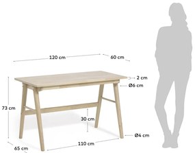 Curie kaucsukfa íróasztal - Kave Home