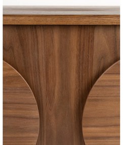 Barna alacsony komód diófa dekorral 120x58 cm Groove – Zuiver