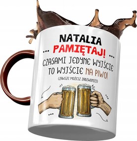 Bordó bögre Natalia Feleség Barátnő Nyomtatott Fotóval