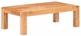 tömör akácfa dohányzóasztal mézszínű felülettel 110x60x35 cm