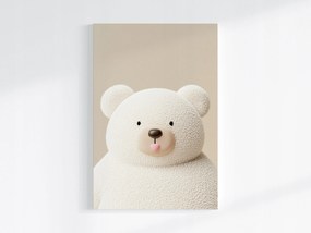 Poszter Fehér Mackó Plüss Játék 3D 80x120