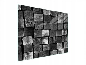 Üveg Vágódeszka 52x40 Fa Edzett Üveg