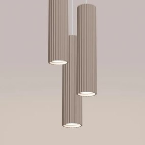 Brilagi - Csillár zsinóron CRESTO 3xGU10/10W/230V taupe