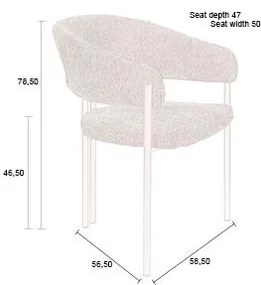 Naida design szék