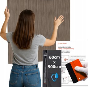 Öntapadós tapéta Vízálló Konyha Fal Bútor Bézs Fa