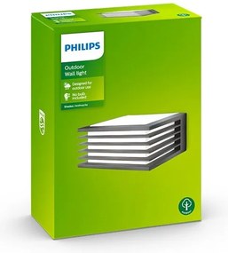 Philips - Kültéri fali lámpa SHADES 1xE27/15W/230V IP44 antracit