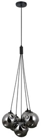 ITALUX PND-54456-5AHBSMG PERLOS Többágú Függesztett Lámpa Matt Fekete, Grafit G9 IP20