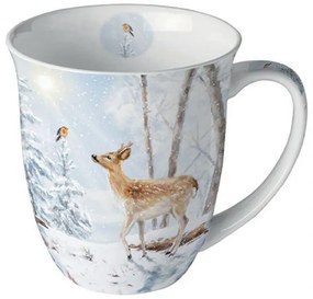 Karácsonyi porcelán bögre 400 ml Meeting in winterworld