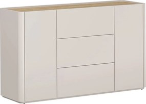 Elivo komód 150 cm fiókokkal - kasmír / olajozott tölgy