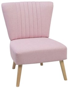 Rózsaszín kárpitozott fotel VAASA Beliani