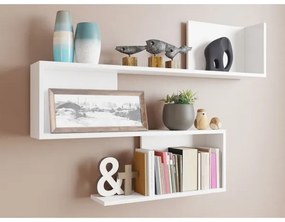 Fali polc MANUNIA 80x110 cm fehér