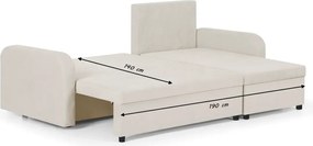 TOKYO Kinyitható sarokkanapé Fekete