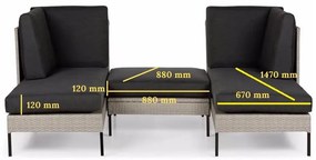 Orkanger bézs kerti kanapé akácfából - Bonami Selection