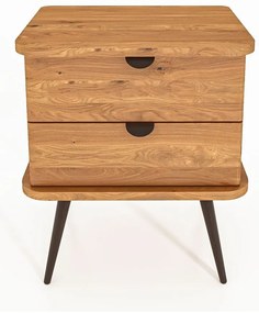 Natúr színű tölgyfa éjjeliszekrény Kula – The Beds