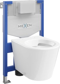 Mexen Fenix XS-F, rejtett modul és fali WC Rico, fehér, 6803372XX00