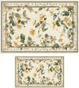 Bézs fürdőszobai kilépő szett 2 db-os 60x100 cm – Foutastic