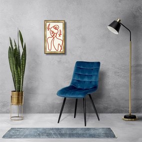 Kék Bársony Étkezőszék. CT-384 BLUE4