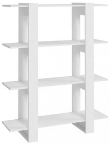 fehér könyvszekrény/térelválasztó 100x30x123,5 cm