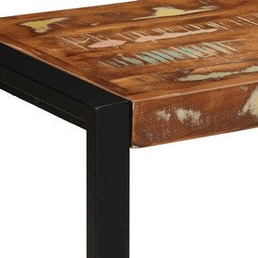 tömör újrahasznosított fa többszínű pad 80x35x45 cm