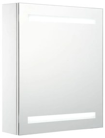 vidaXL tükrös fürdőszobaszekrény LED világítással 50 x 14 x 60 cm