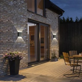 Brilagi - LED kültéri fali lámpatest DOUBLERAY LED/4W/230V fekete IP65