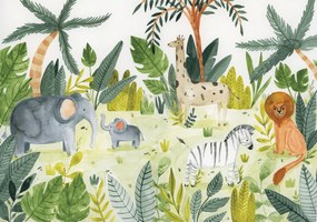 Gyerek fotótapéta m2-re dzsungel állatok